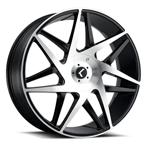 KRAZE PHASE KR192 GLOSS BLACK MACHINED 22X8.5 BLACK/MACHINED FACE