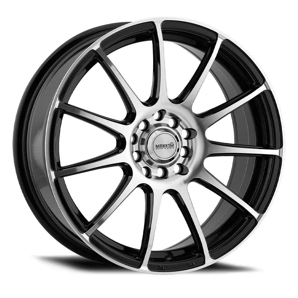 MAXXIM 44B CHAMP 15X6.5 Machined Face w/Gloss Black