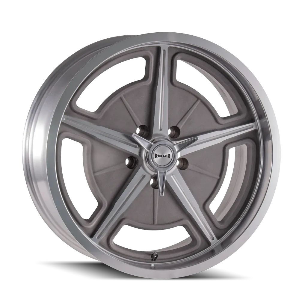 RIDLER 605 MATTE AS-CAST MACHINED 18x9.5 Chrome