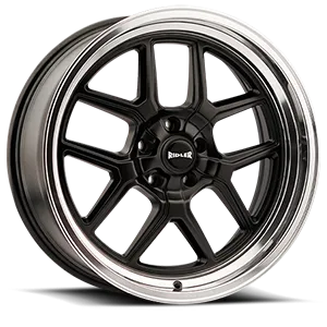 RIDLER 610 MATTE BLACK POLISHED 17X7 MATTE BLACK/POLISHED LIP