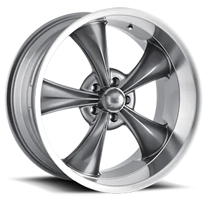 RIDLER 695 GLOSS GREY MACHINED 17X8 GLOSS GREY/MACHINED LIP