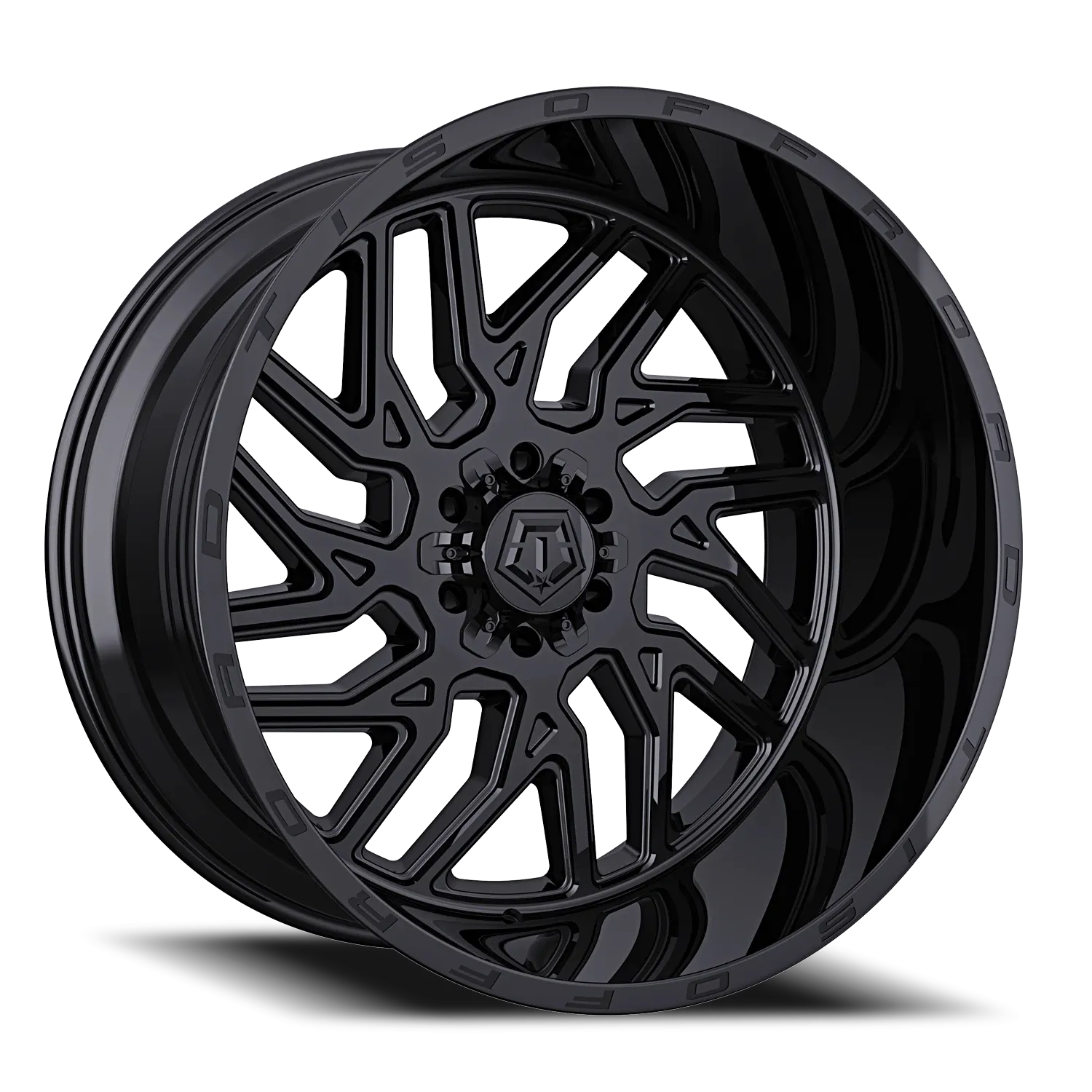 TIS 544B 22X12 GLOSS BLACK