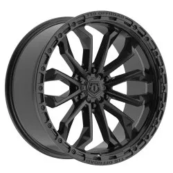 TIS 556SB 17X9 SATIN BLACK W/SATIN BLACK RING