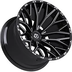 TIS 566BM 22X12 GLOSS BLACK