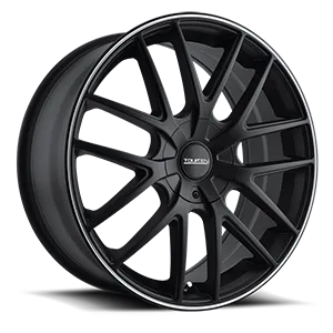 TOUREN TR60 3260 MATTE BLACK MACHINED 17X7.5 GLOSS BLACK