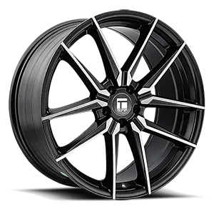 TOUREN TR94 3294 GLOSS GRAPHITE BRUSHED WITH DARK 20X9 GLOSS BLACK