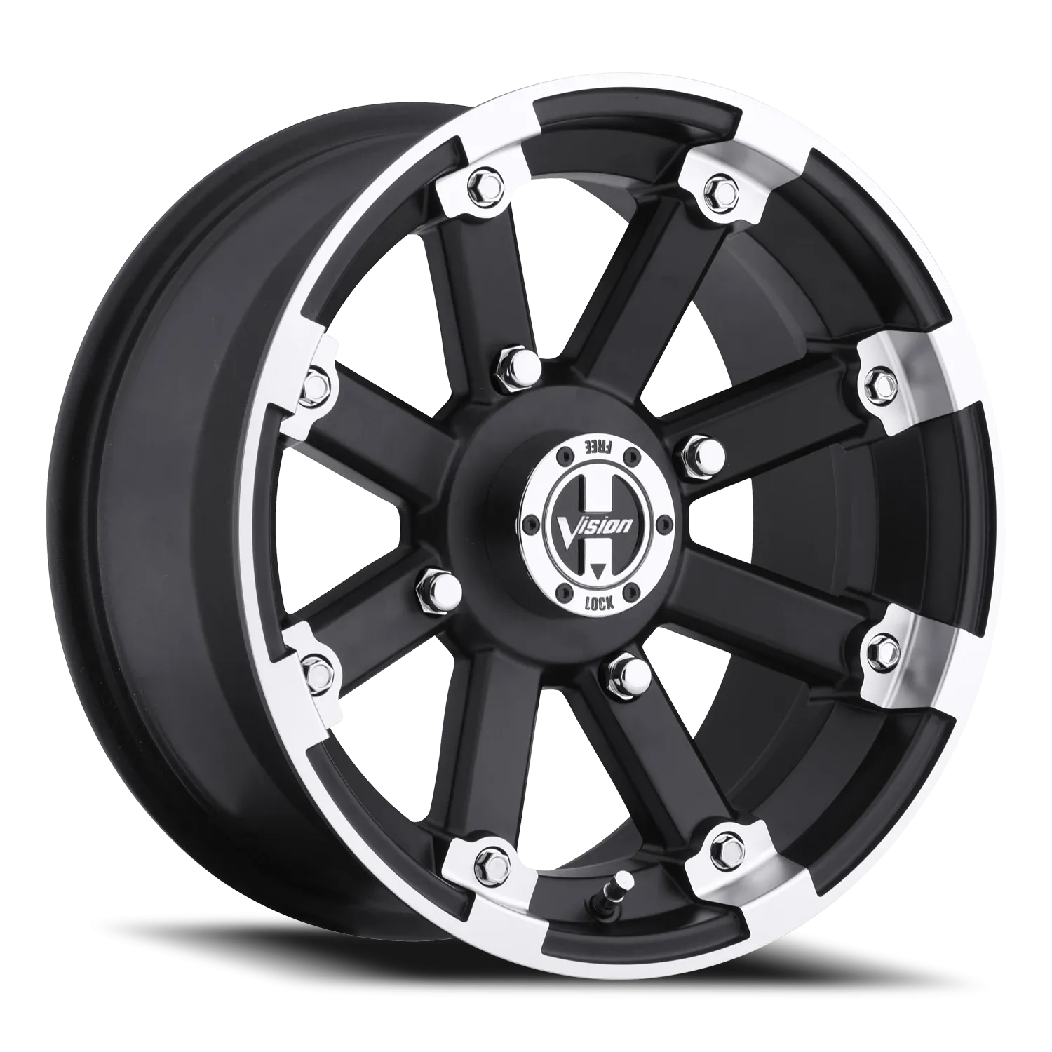 VISION 393 12X7 MATTE BLACK MACHINED LIP